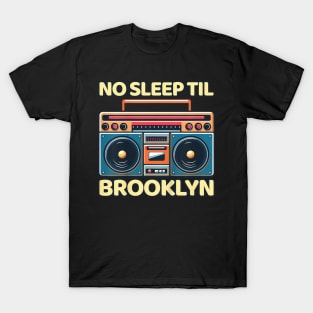 Cool Retro No Sleep , Old School  Stereo T-Shirt